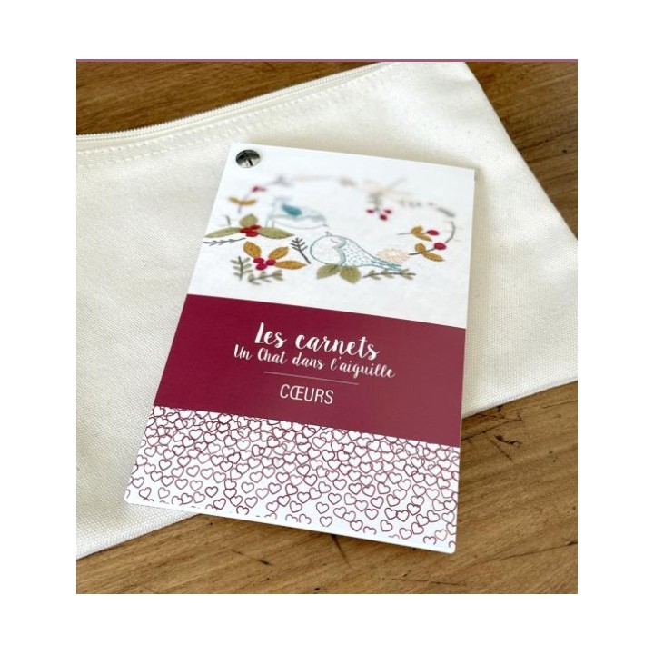 Drawing notebook for embroidery: hearts