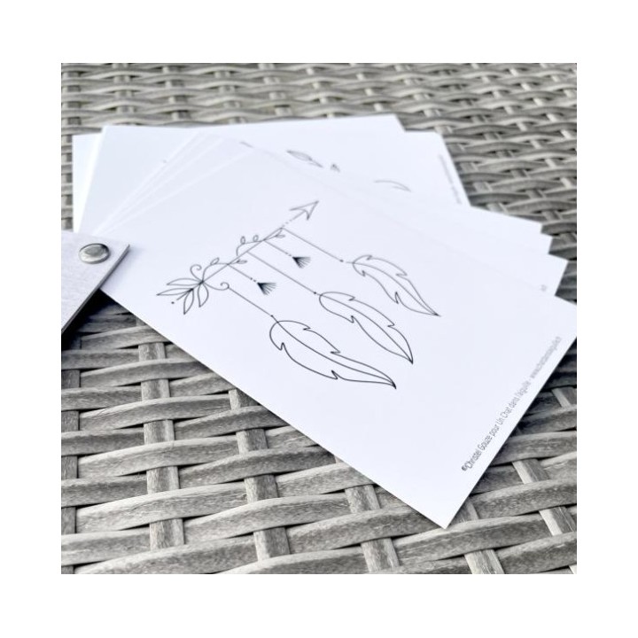 Drawing notebook for embroidery: Zen