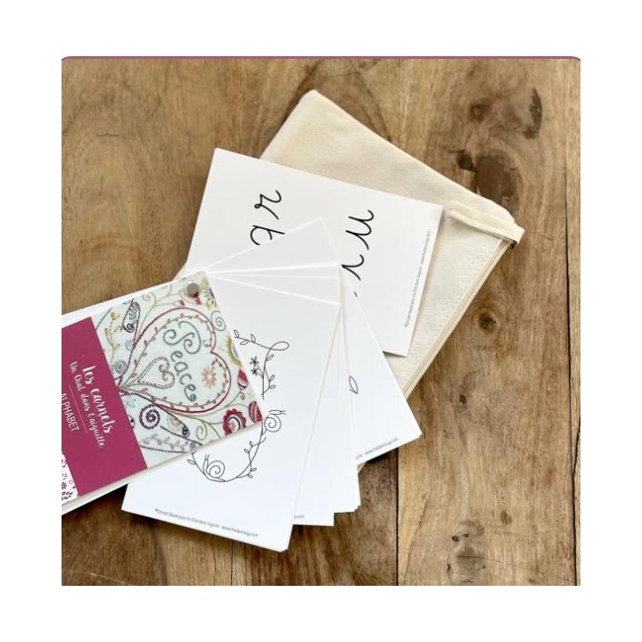 Drawing notebook for embroidery: alphabet