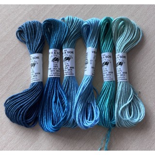 Pack de d'ambiance Soie d'Alger "blue lagoon"