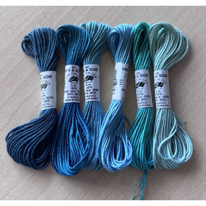Pack de d'ambiance Soie d'Alger "blue lagoon"
