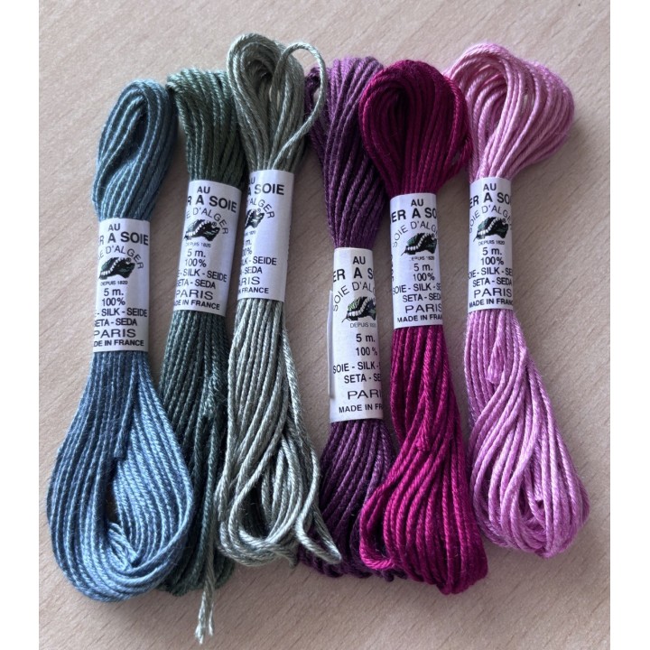 Pack of Silk from Algiers "Grapes"
