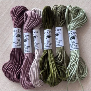 Pack of ambiance Soie d'Alger "Leafs"