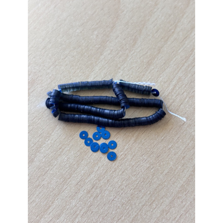 paillette bleu roy  métallique 4 mm 2036