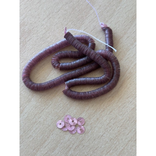 paillette guilloché rose métallique 4 mm 2009