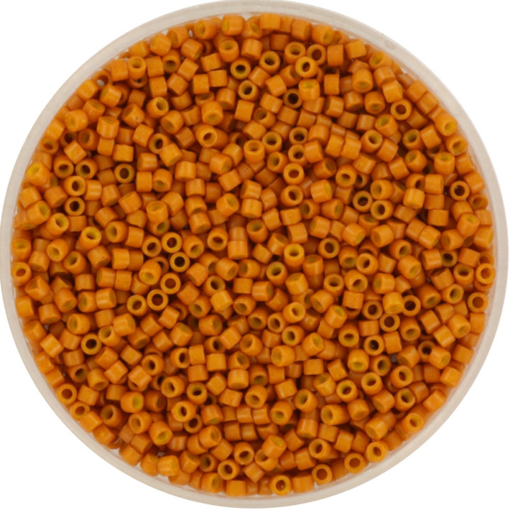 miyuki opaque dyed pumpkin 653