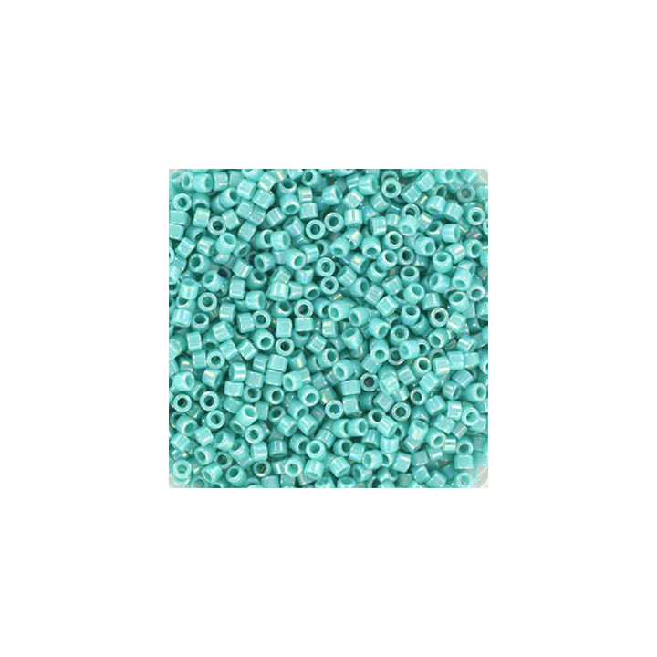 miyuki opaque ab turquoise green 166