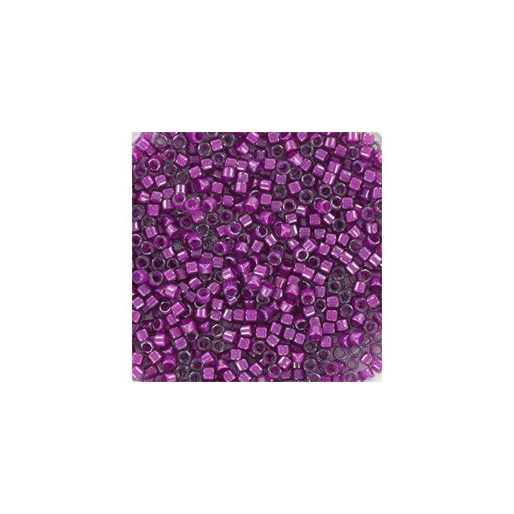 miyuki fuchsia lined luster crystal 281