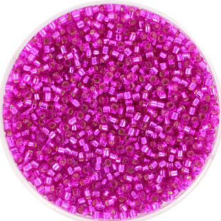 miyuki silverlined dyed fuchsia 1340