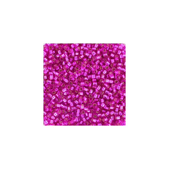 miyuki silverlined dyed fuchsia 1340