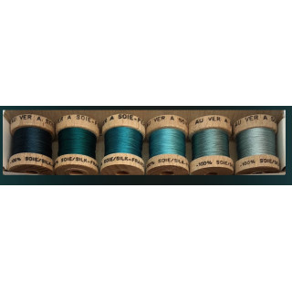 Pack de découverte soie perlée "turquoise"