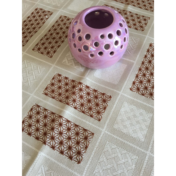 nappe beige marron