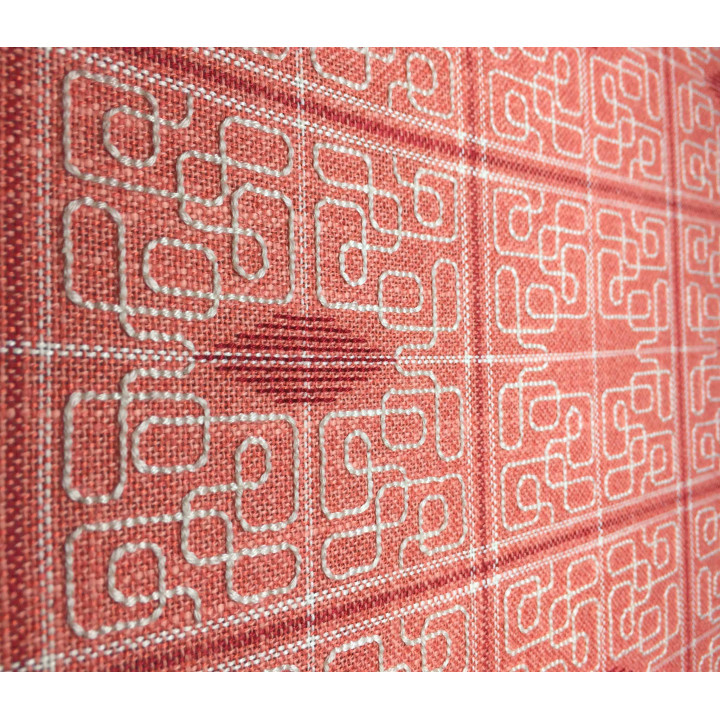 coussin vintage rouge