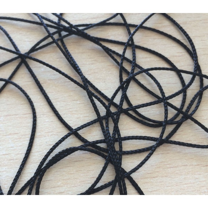 jolie cordelière fine 1mm  couleur noir 002