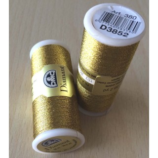 Fil à broder Diamant de DMC couleur or 3852 