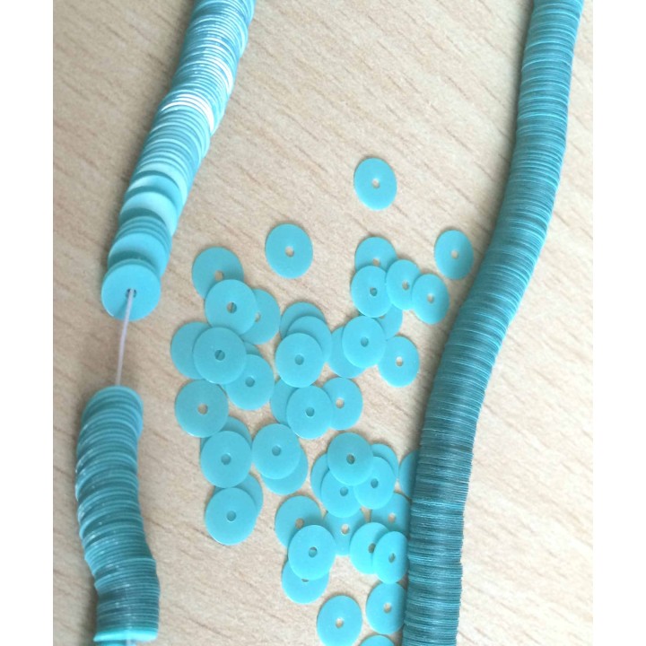paillettes opaline turquoise  5 mm 