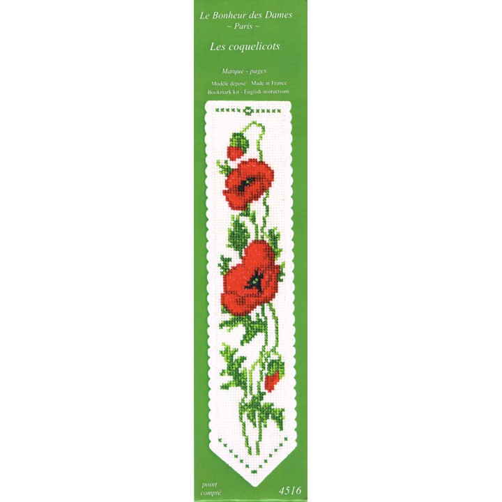 Kit marque pages "Les Coquelicots" 
