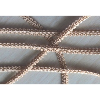 Galon  "épis" couleur beige 043 5 mm 