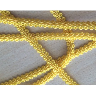Galon  "épis" couleur jaune 081 5 mm 