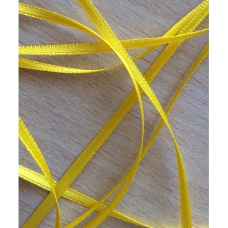ruban comète satin double face 81 jaune citron