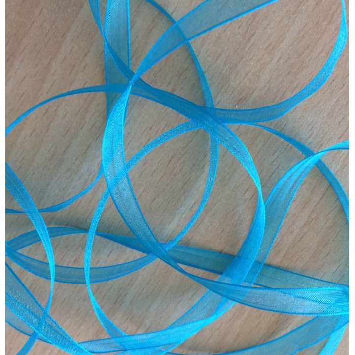 ruban mousseline turquoise 384 élégant et translucide 