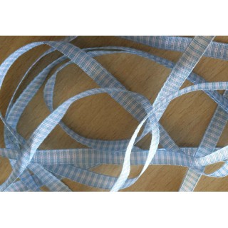 joli ruban bleu ciel Vichy 501 