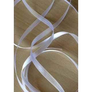 joli ruban satin couleur blanche 801 