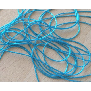 jolie cordelière fine  1mm  couleur turquoise 254 