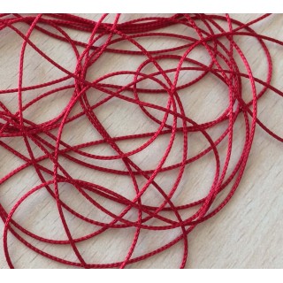 jolie cordelière fine 1mm  couleur rouge 127 