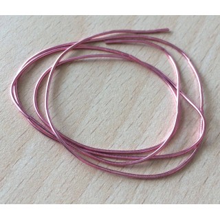 Cannetille vieux rose  brillant ressort métallique 