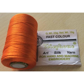 bobine rayonne  62 D orange physalis