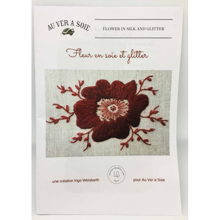 Kit "Fleur en soie et glitter" fiche technique
