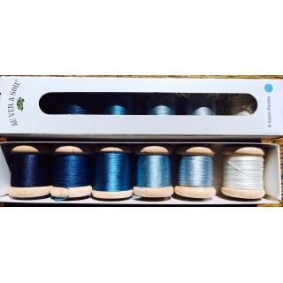Pack de découverte soie perlée bleu