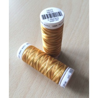 Fil multi couleur  dominante marron orange 9933 