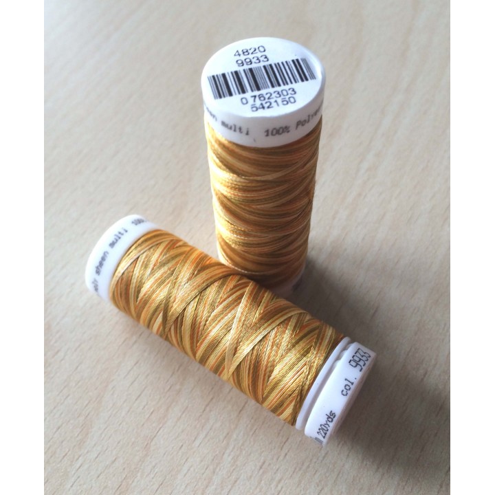 Fil multi couleur  dominante vert 9982 