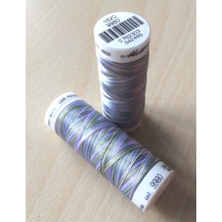 Fil multi couleur  dominante mauve vert 9980 