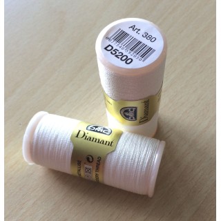 Fil à broder Diamant de DMC couleur blanc 5200