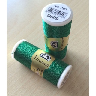 Fil à broder Diamant de DMC couleur vert 699