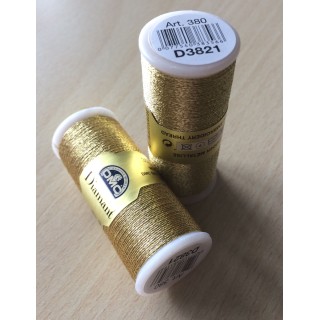 Fil à broder Diamant de DMC couleur or 3821