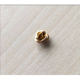 Rose en métal argent 12 mm
