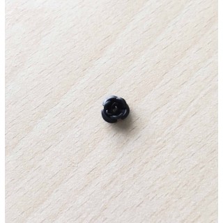 Rose en métal argent 12 mm
