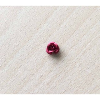 Rose en métal argent 12 mm