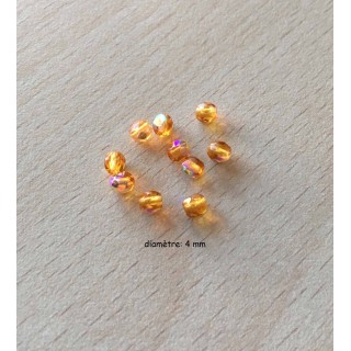 Sachet de perles à facettes irisées 