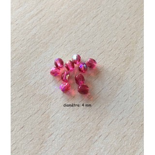 Sachet de perles à facettes irisées 