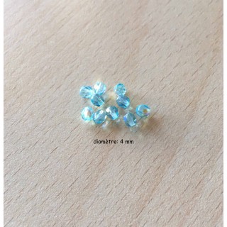 Sachet de perles à facettes irisées 
