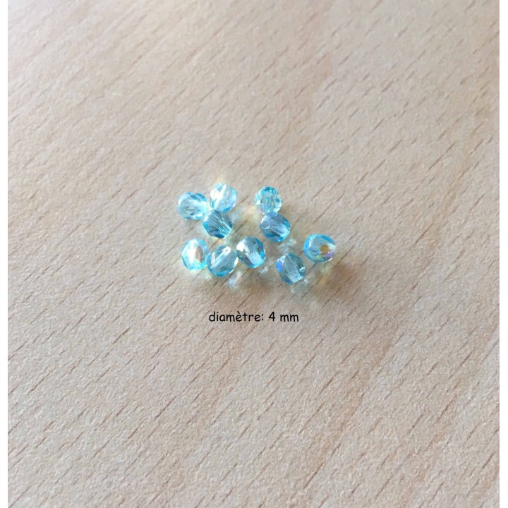 Sachet de perles à facettes irisées 