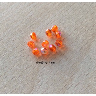 Sachet de perles à facettes irisées 