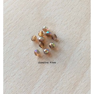 Sachet de perles à facettes irisées 