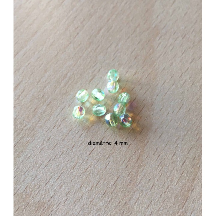 Sachet de perles à facettes irisées 