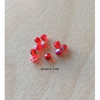 Sachet de perles à facettes irisées 